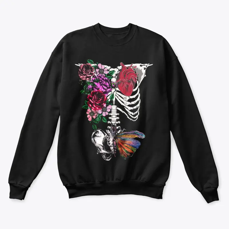 Blooming Life Skeleton Print