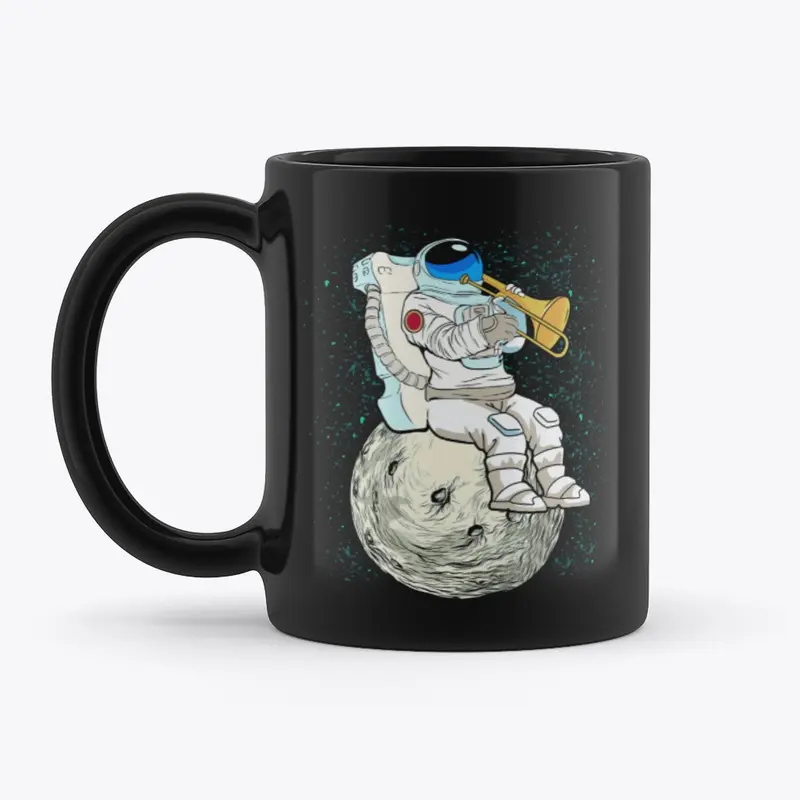 Galactic Trumpeter Astronaut Print