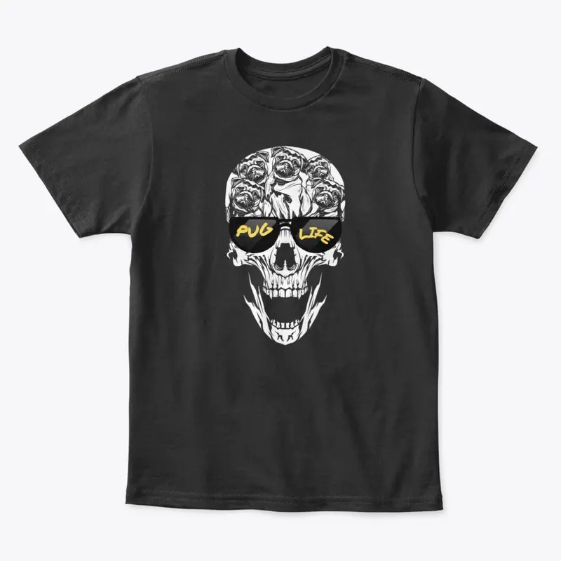 PUG LIFE Skull Print