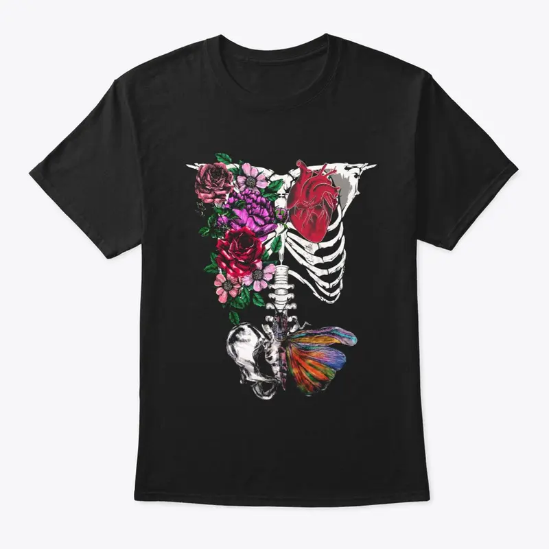 Blooming Life Skeleton Print