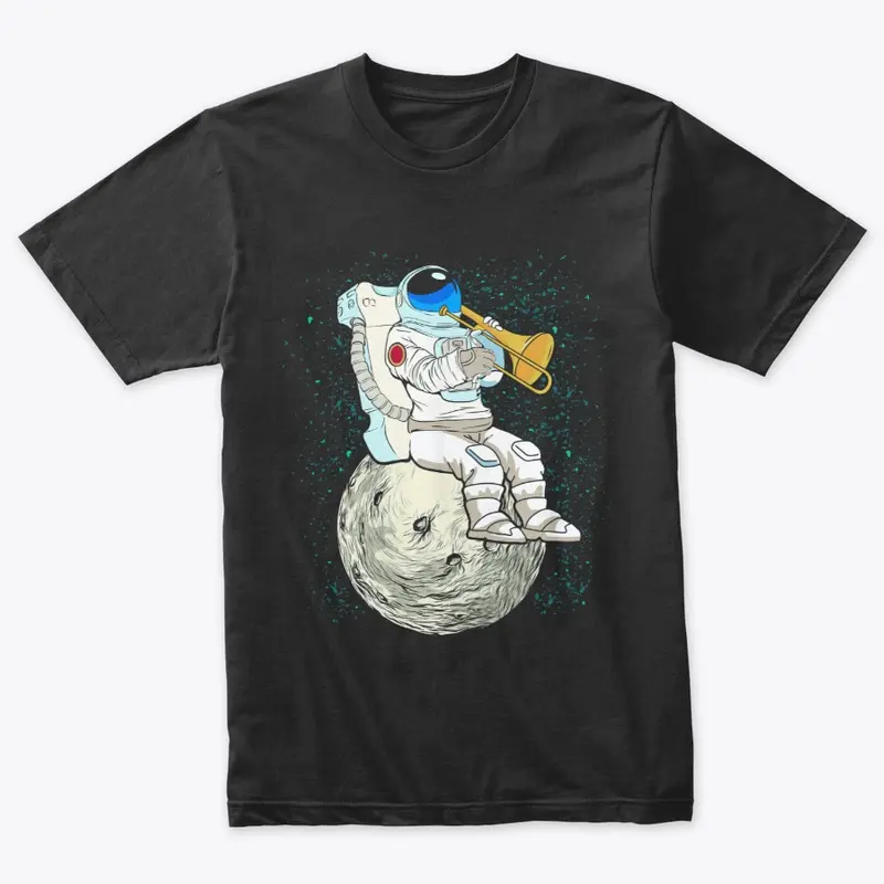 Galactic Trumpeter Astronaut Print