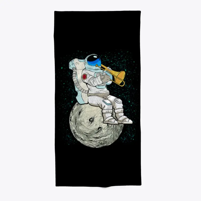 Galactic Trumpeter Astronaut Print