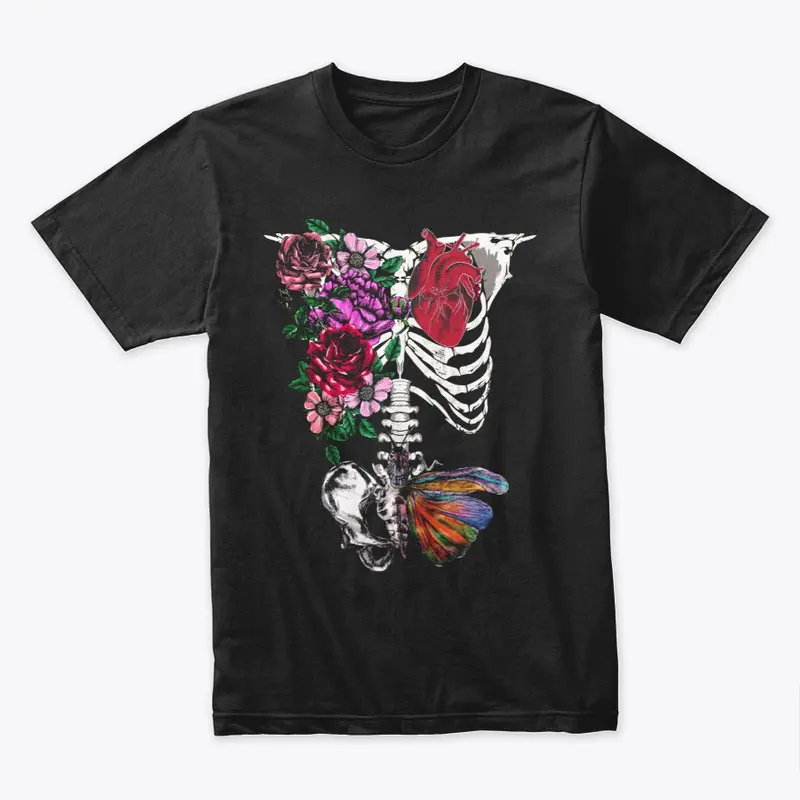 Blooming Life Skeleton Print