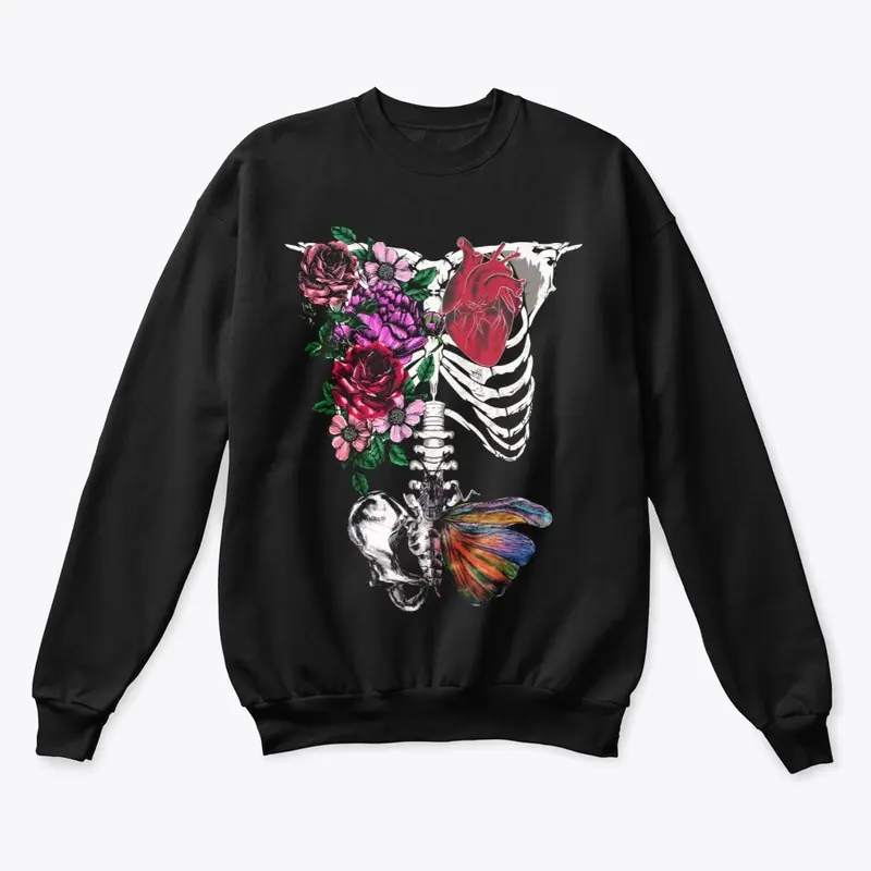 Blooming Life Skeleton Print