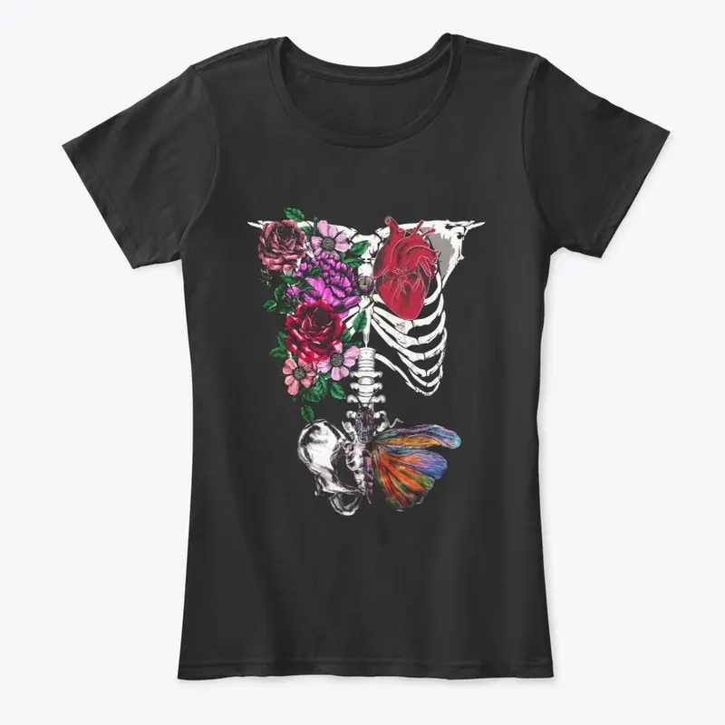 Blooming Life Skeleton Print