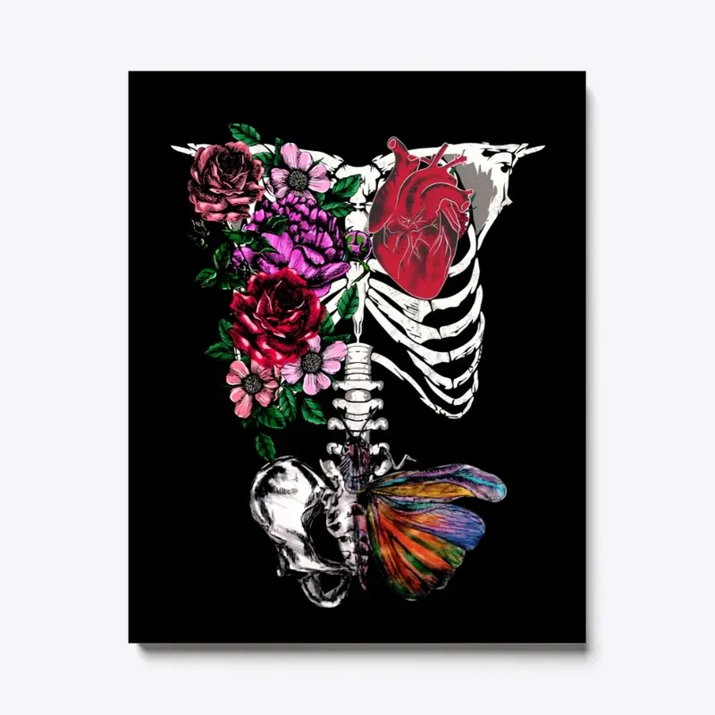 Blooming Life Skeleton Print