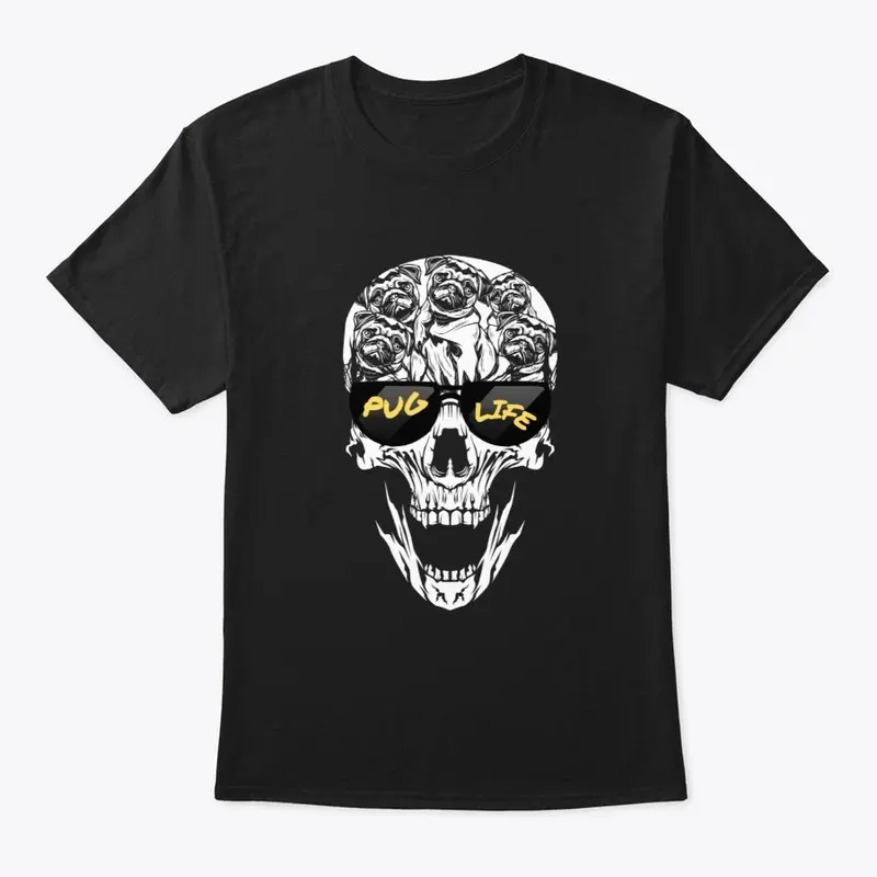 PUG LIFE Skull Print