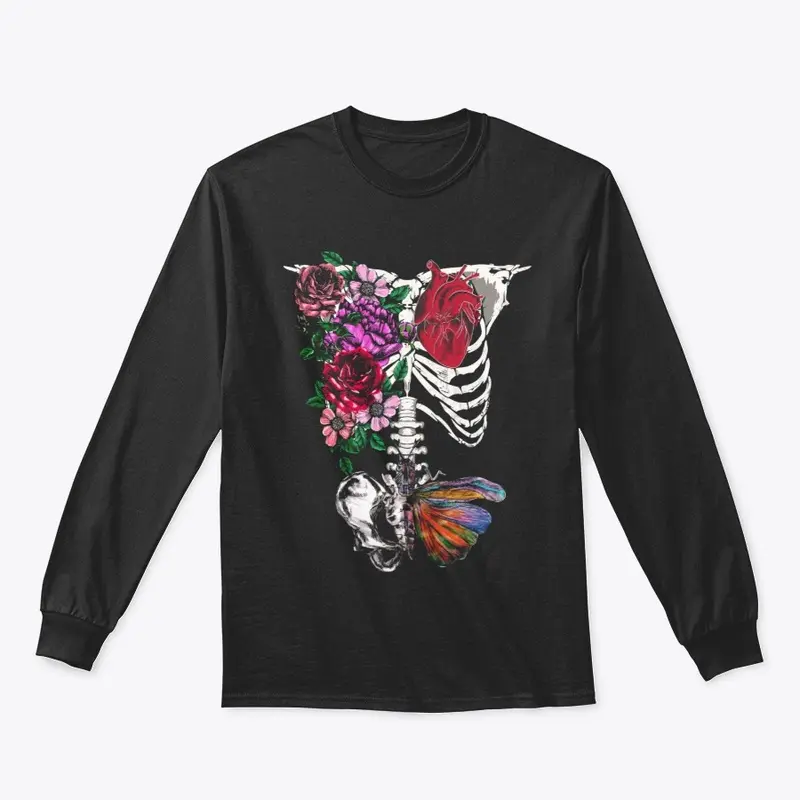 Blooming Life Skeleton Print